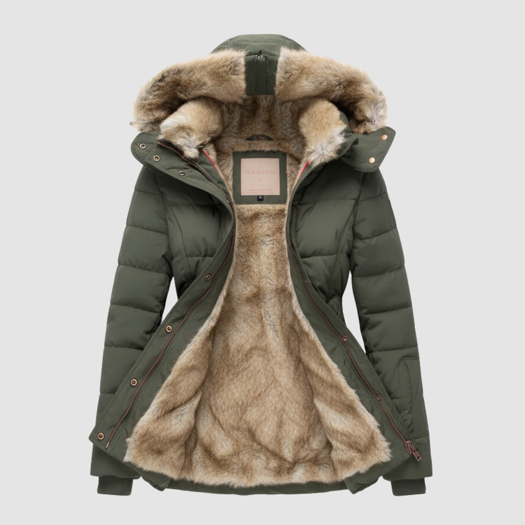 Gesteppte Jacke mit Kapuze für Damen