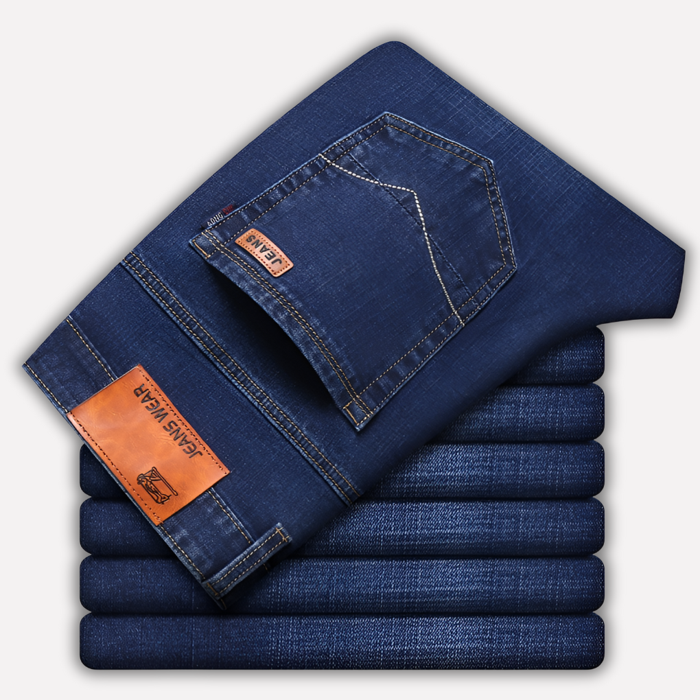 Straight-Leg-Jeans für Herren – strapazierfähiger Denim