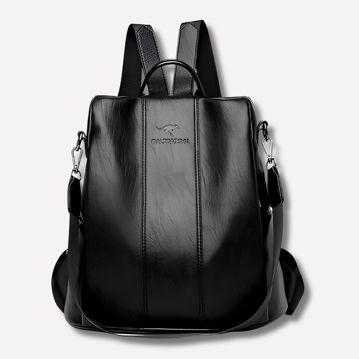 Diebstahlsicherer Lederrucksack für Damen