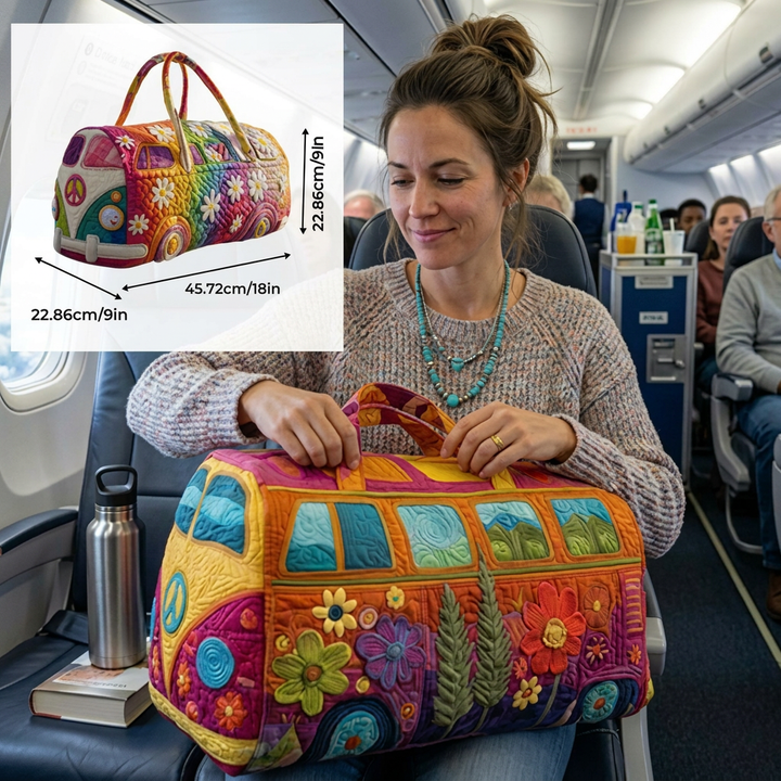 Blumenduffle‑Tasche mit Polsterung