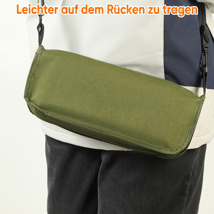 Kompakter Rucksack‑Hocker