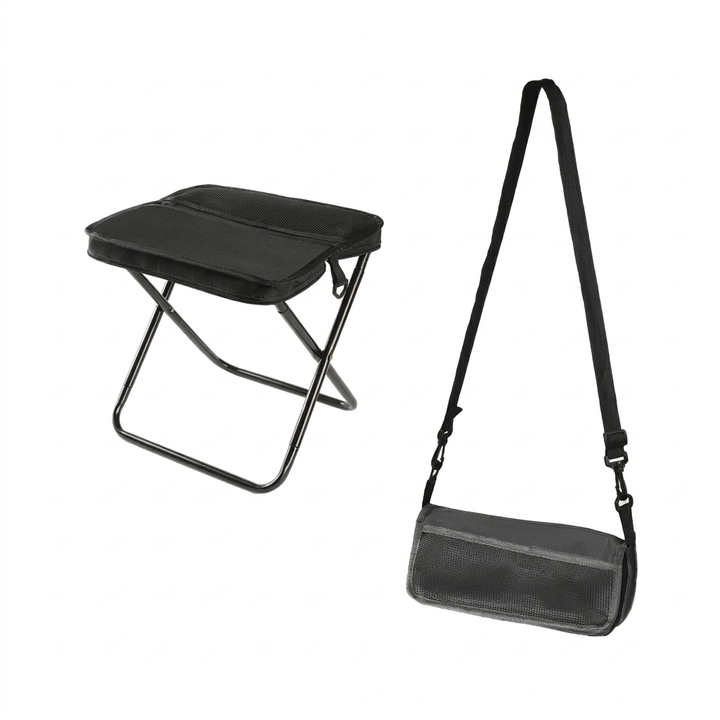 Kompakter Rucksack‑Hocker