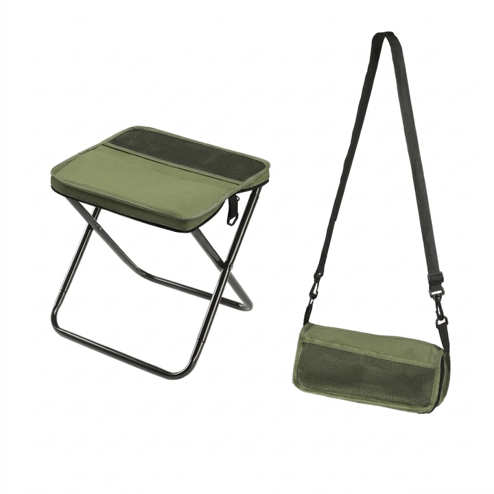 Kompakter Rucksack‑Hocker