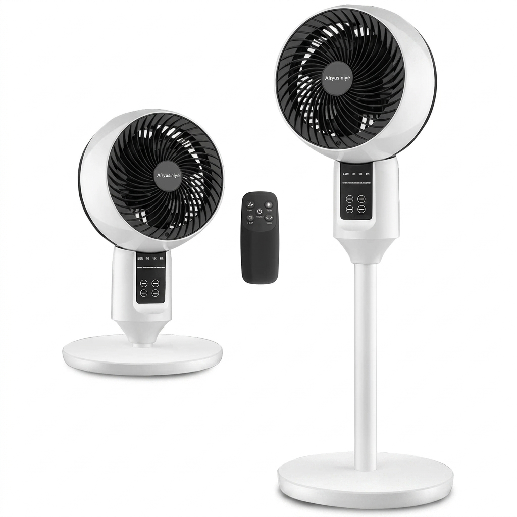Einstellbarer Standventilator mit 3D-Oszillation