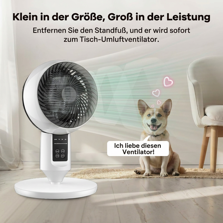 Einstellbarer Standventilator mit 3D-Oszillation