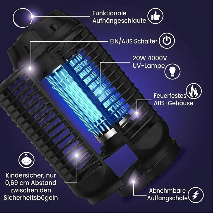 Elektrischer Insektenvernichter mit 20W UV-Licht und 4200V Netz