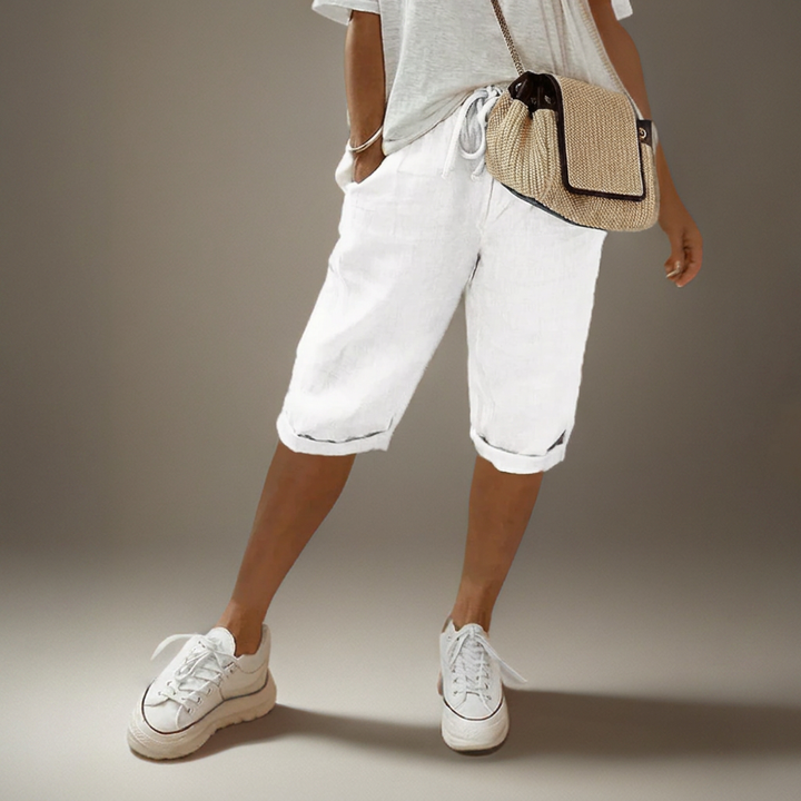 Lockere Shorts mit Kordelzug