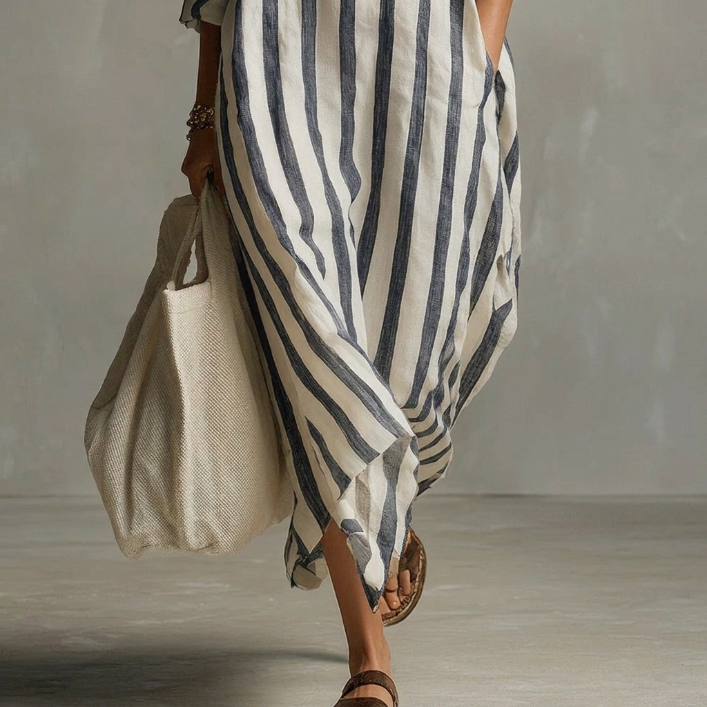 Damenkleid in A-Linie – mit Reverskragen