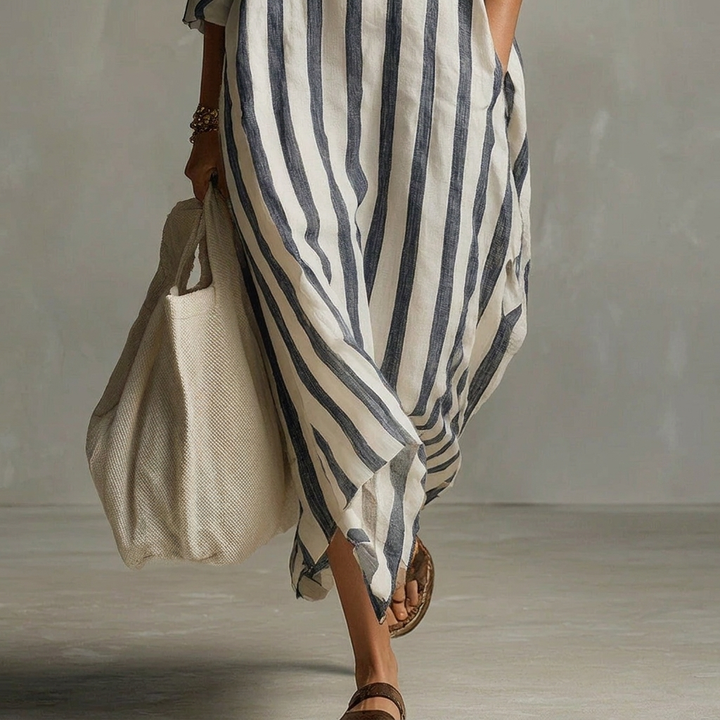 Damenkleid in A-Linie – mit Reverskragen