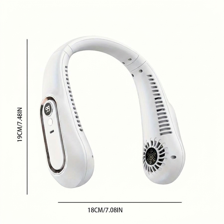 Tragbarer USB-Nackenventilator mit flexibler 360°