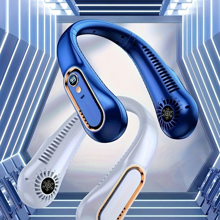 Tragbarer USB-Nackenventilator mit flexibler 360°
