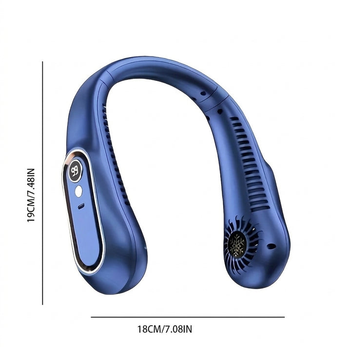 Tragbarer USB-Nackenventilator mit flexibler 360°