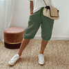 Lässige Damen Shorts aus Baumwolle und Leinen