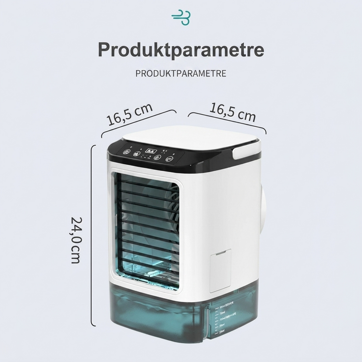 Desktop Mini Luftkühler mit Wasserdampf und Einstellbarer Kühlung