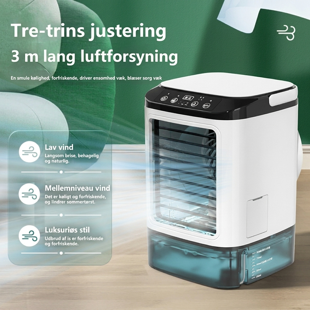 Desktop Mini Luftkühler mit Wasserdampf und Einstellbarer Kühlung