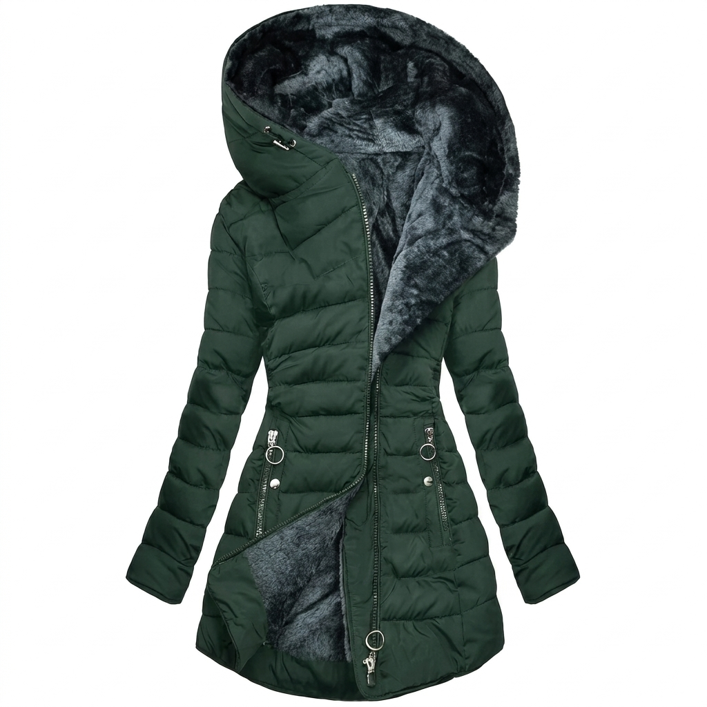 Damen Kapuzen Winterjacke