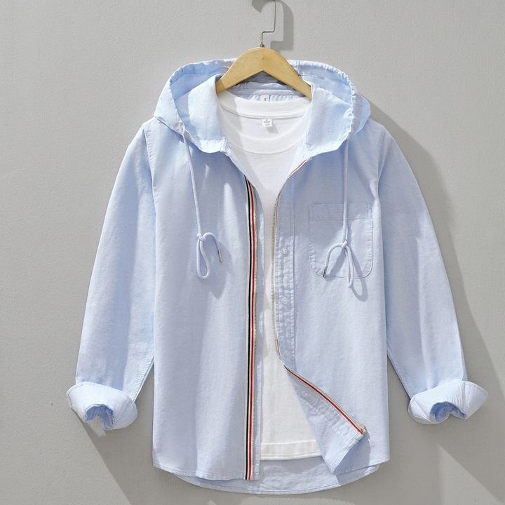 Moderne Hemdjacke mit langen Ärmeln für Herren