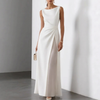 Elegantes Plissee-Maxikleid für Damen