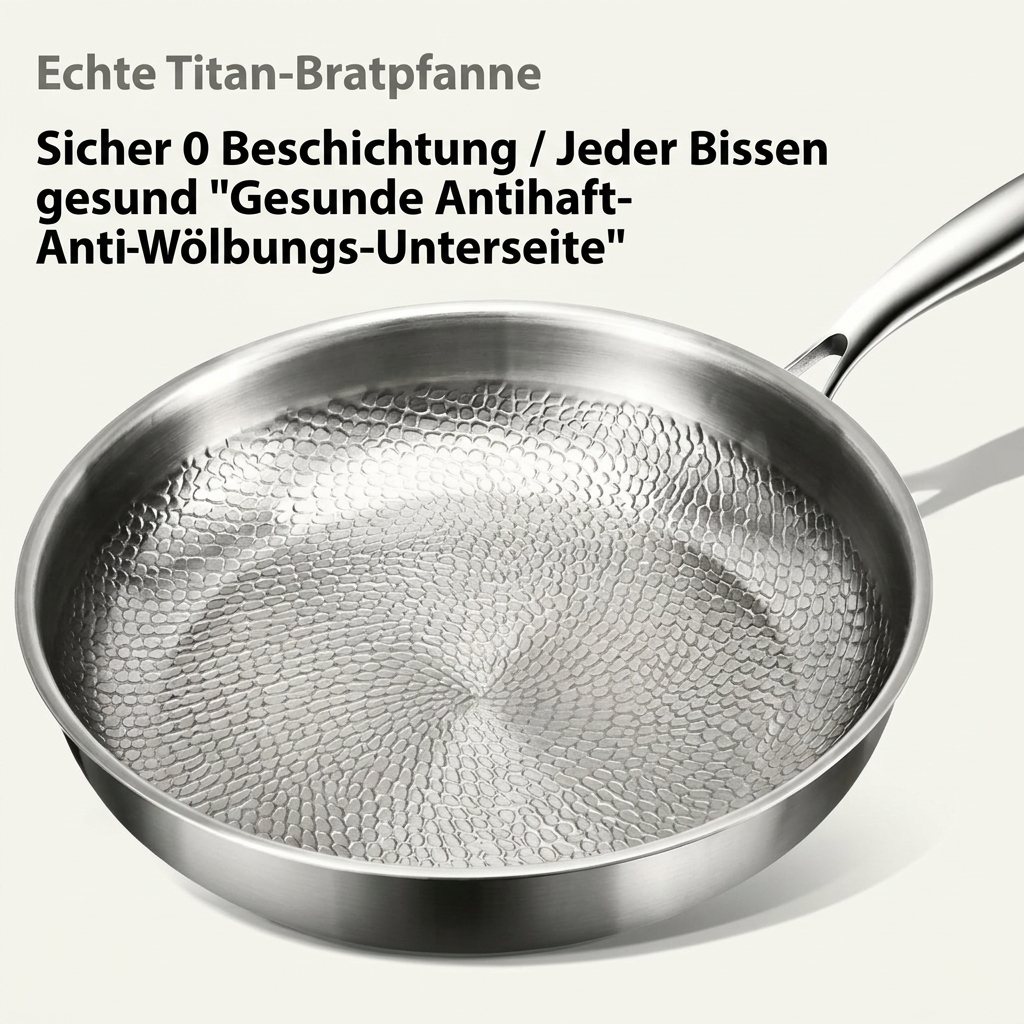 Premium-Bratpfanne aus Titanlegierung