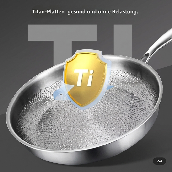Premium-Bratpfanne aus Titanlegierung