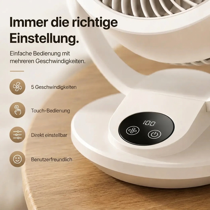 Leiser Hochleistungs-Luftzirkulationsventilator
