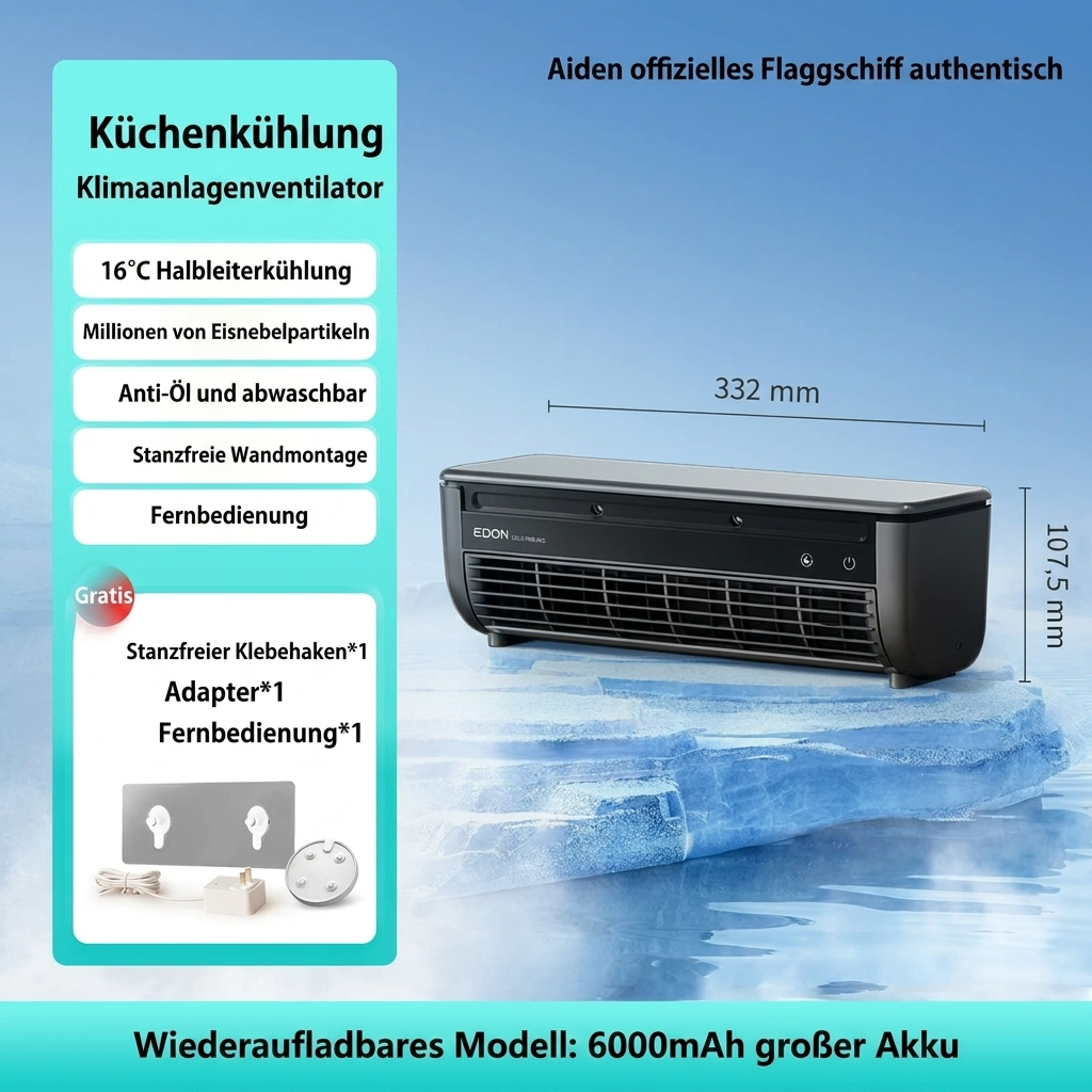 Moderne kompakte Wandklimaanlage