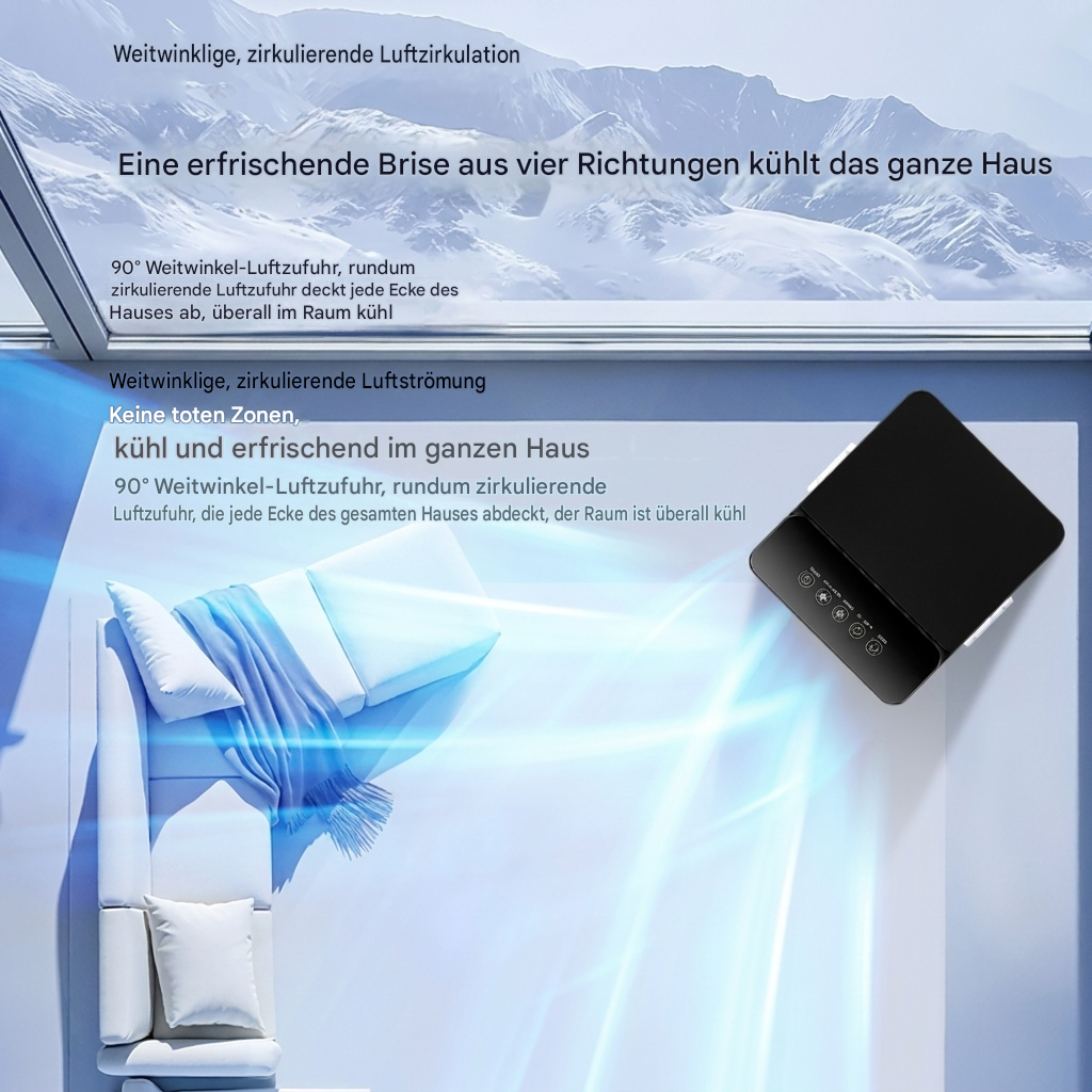 Tragbarer Mini-Schreibtischventilator mit Oszillation