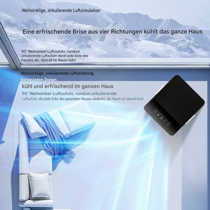 Tragbarer Mini-Schreibtischventilator mit Oszillation