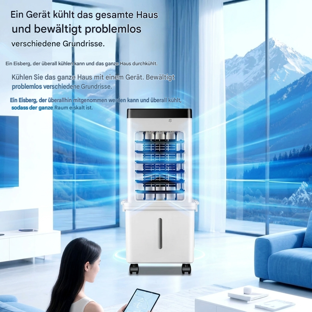 Tragbarer Mini-Schreibtischventilator mit Oszillation