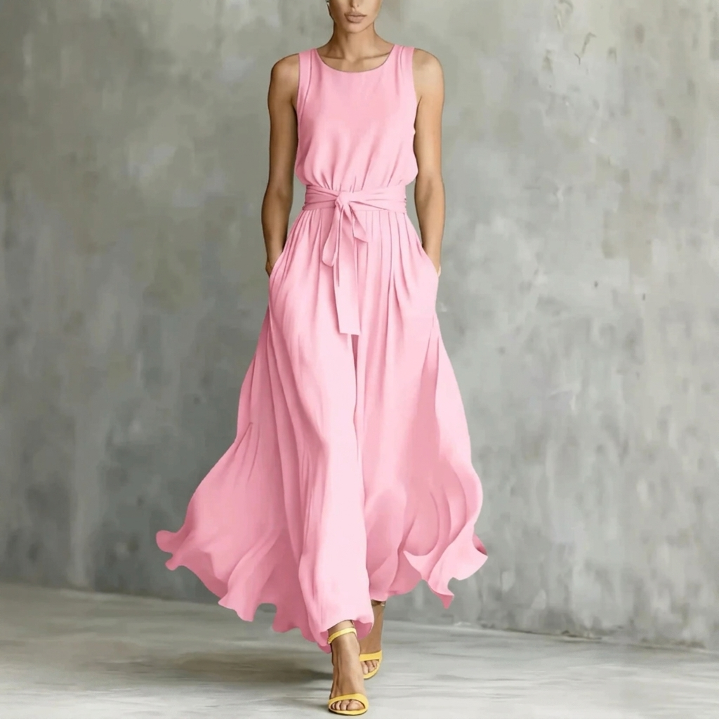 Tailliertes Kleid mit Schnürung