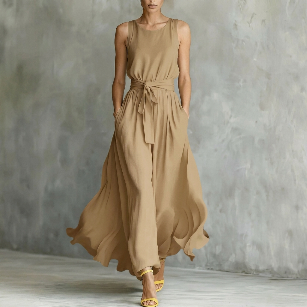 Tailliertes Kleid mit Schnürung