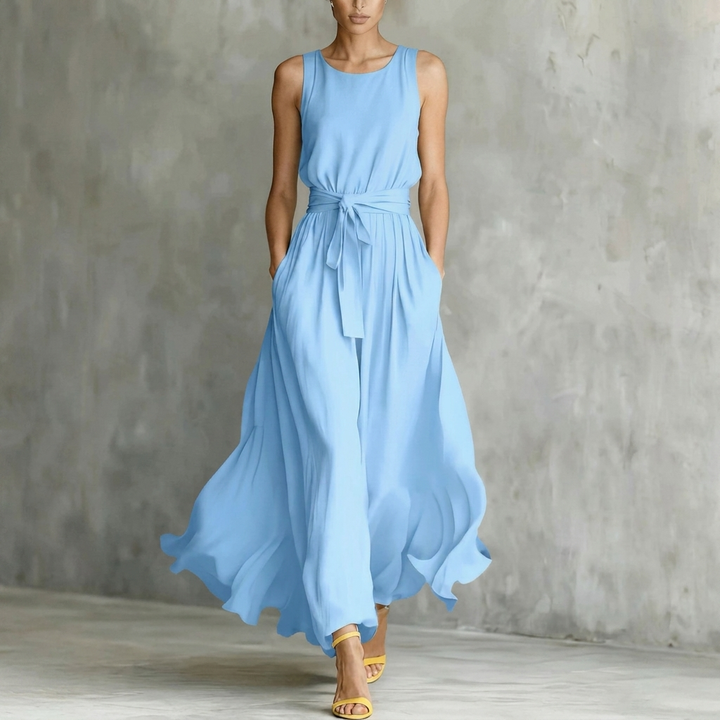 Tailliertes Kleid mit Schnürung