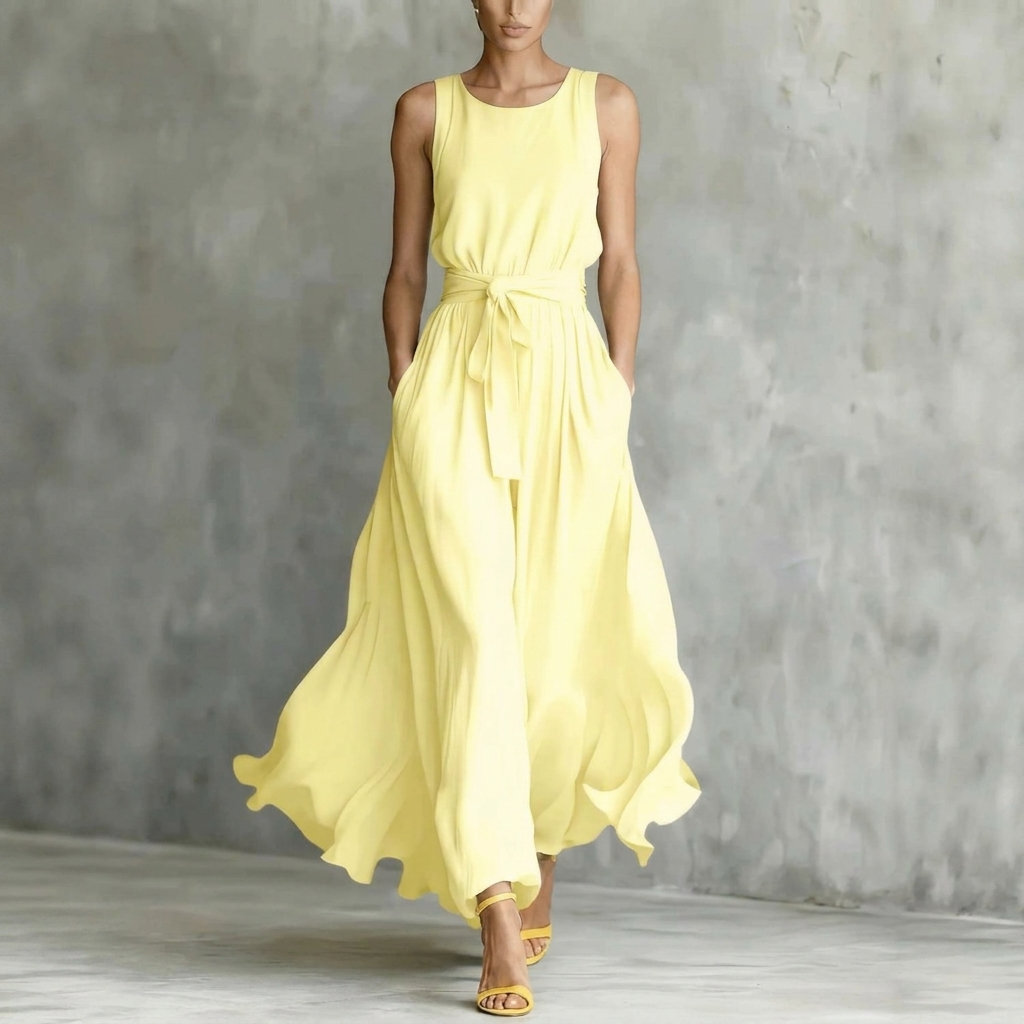 Tailliertes Kleid mit Schnürung