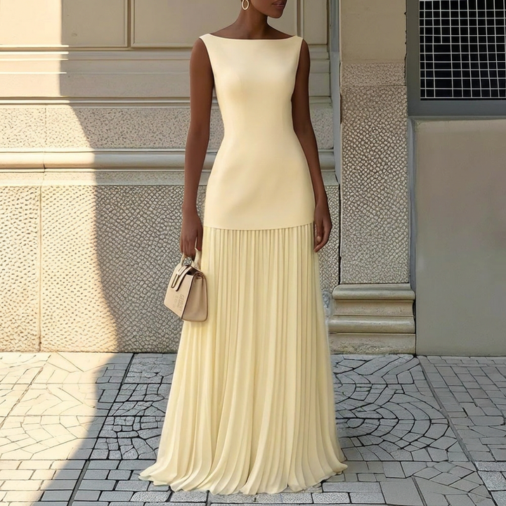 Elegantes Damen Aermelloses Westen Kleid