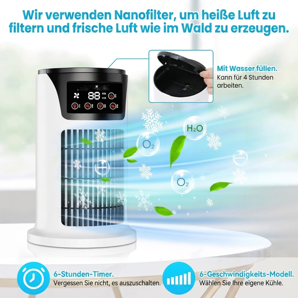 Tragbarer USB Mini-Luftkühler
