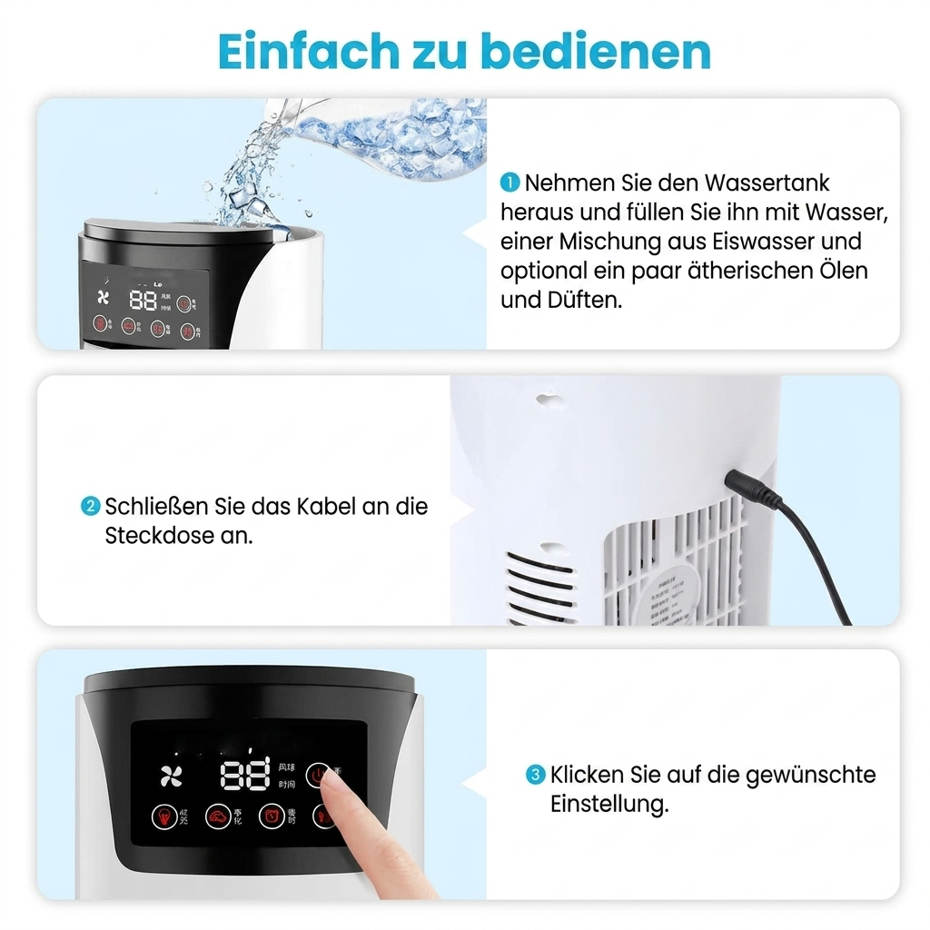 Tragbarer USB Mini-Luftkühler