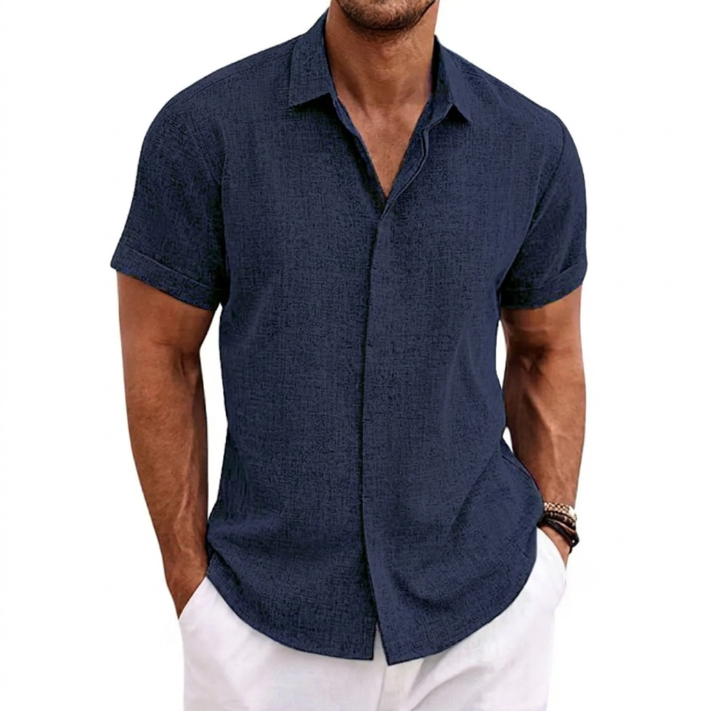 Herren Lockeres Kurzarm-T-Shirt