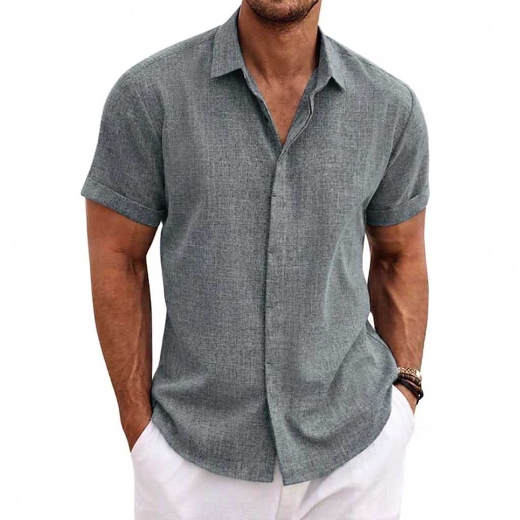 Herren Lockeres Kurzarm-T-Shirt