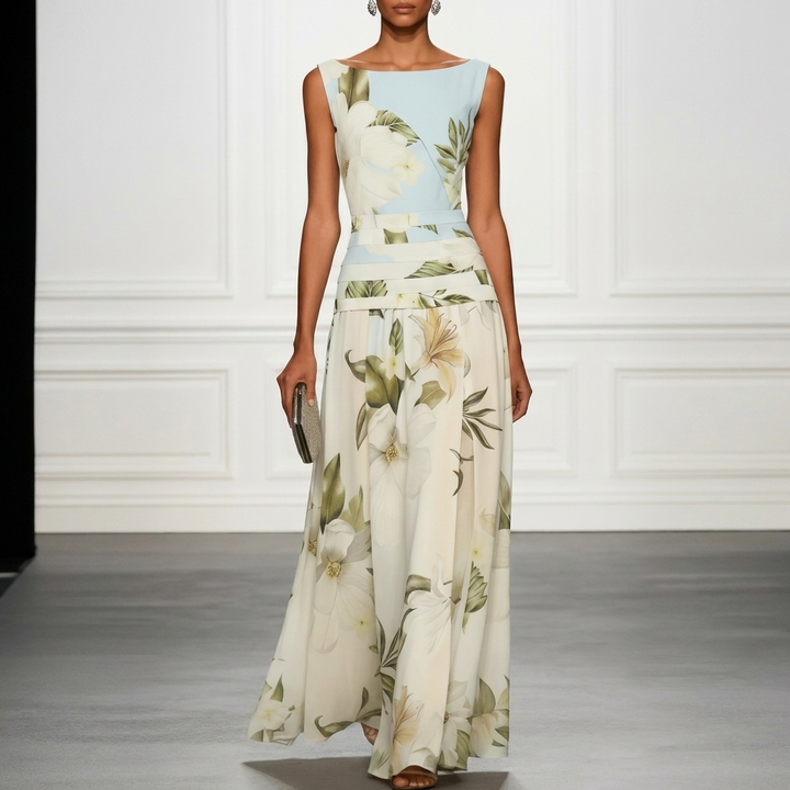 Damen Bohemian Maxikleid