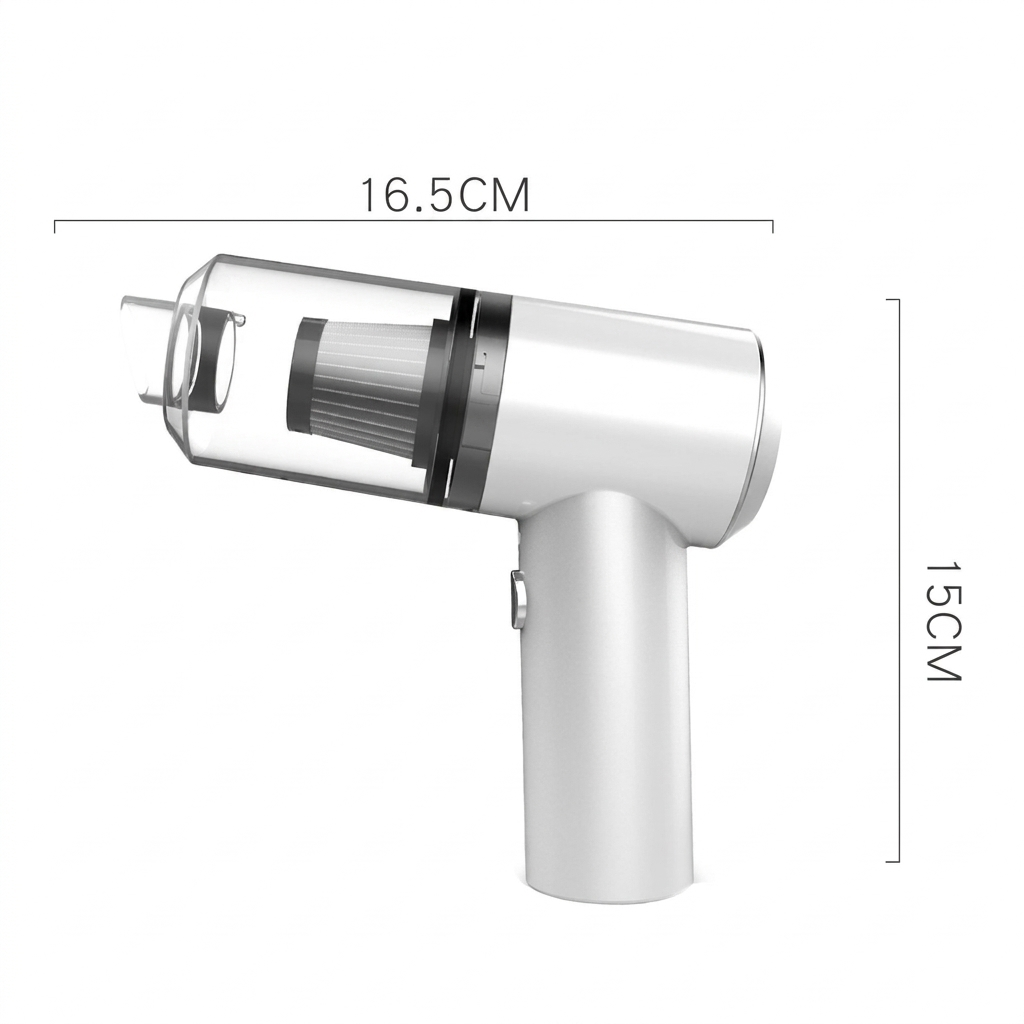 Kompakter kabelloser Auto-Staubsauger