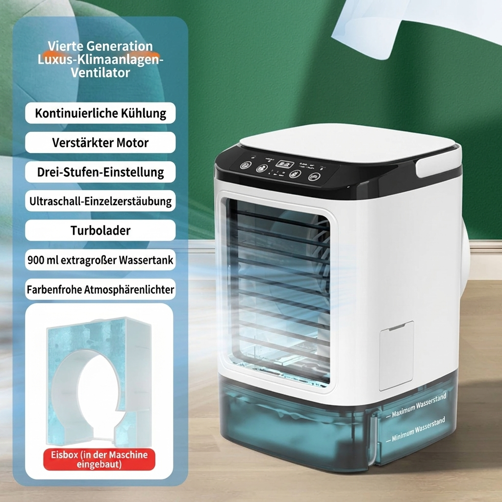 Tragbarer USB-Tischventilator
