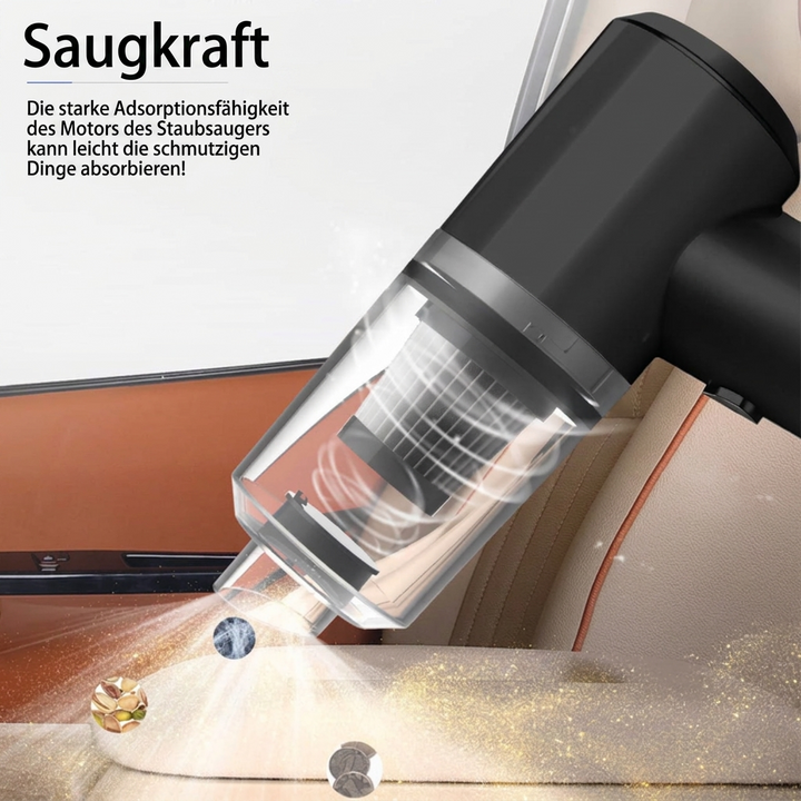 Kompakter kabelloser Auto-Staubsauger