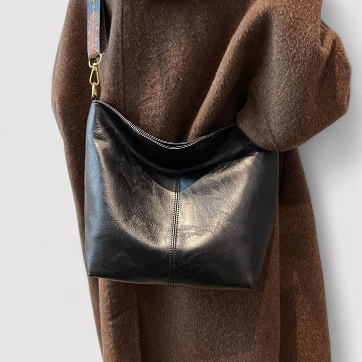 Lederhandtasche mit großem Fassungsvermögen für Damen