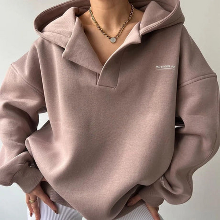 Damen Lazy-Hooded Pullover