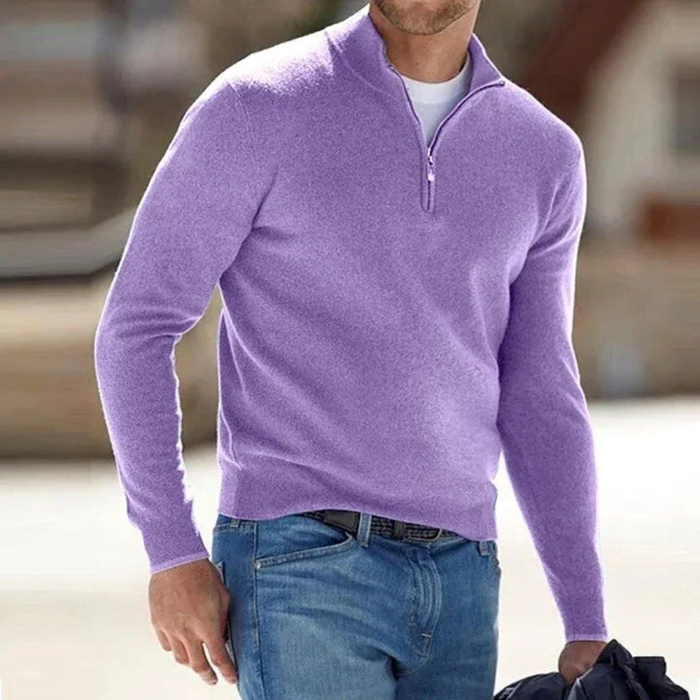 Herrenpullover mit Reißverschluss