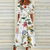 Sommerliches Etuikleid mit Blumenprint