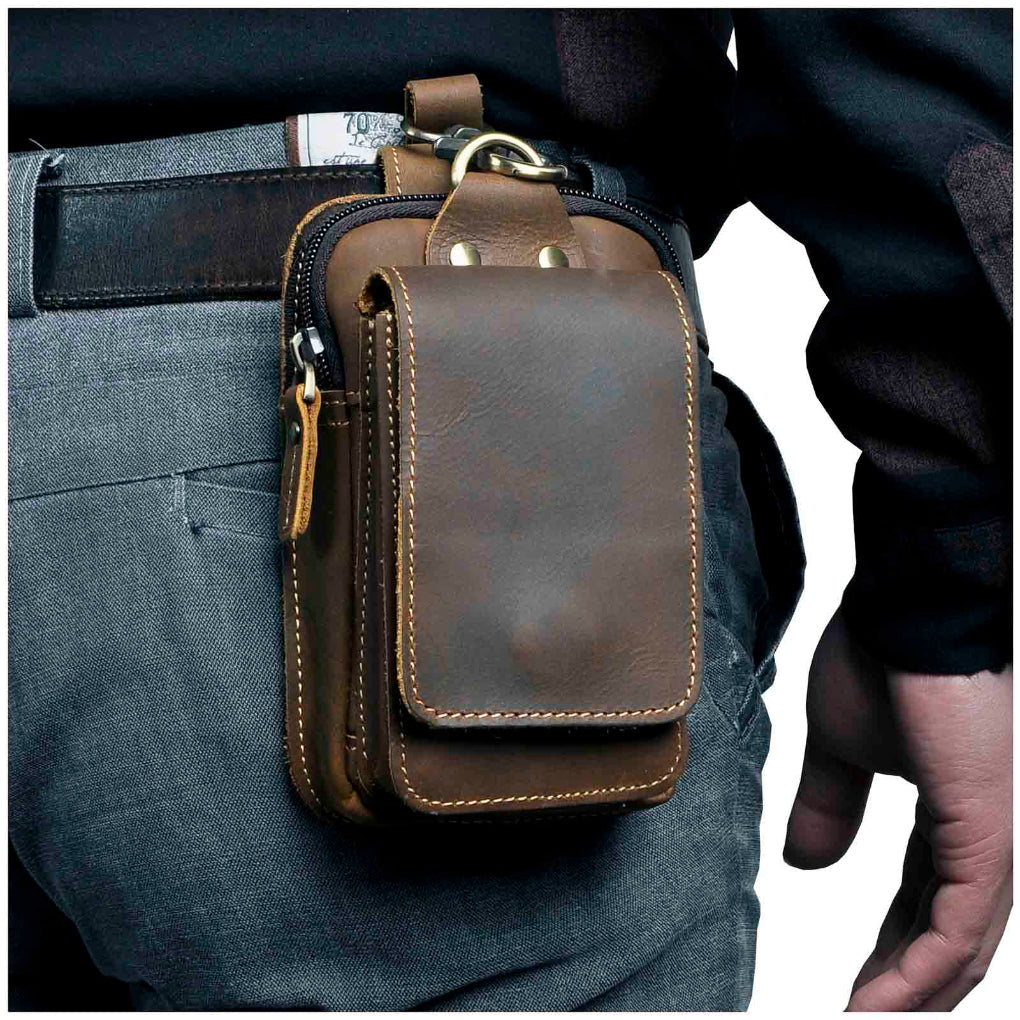 Leder-Hüfttasche für Herren