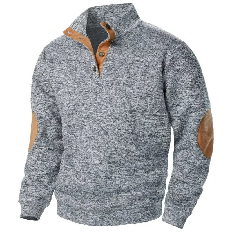 Herren-Sweatshirt mit V-Ausschnitt für Outdoor- und Freizeitaktivitäten