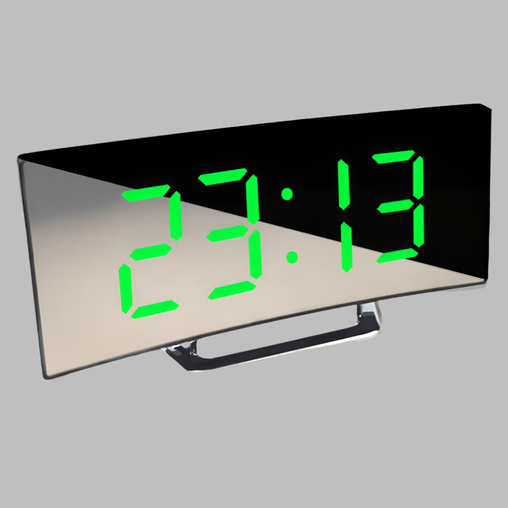 Geschwungener LED-Wecker