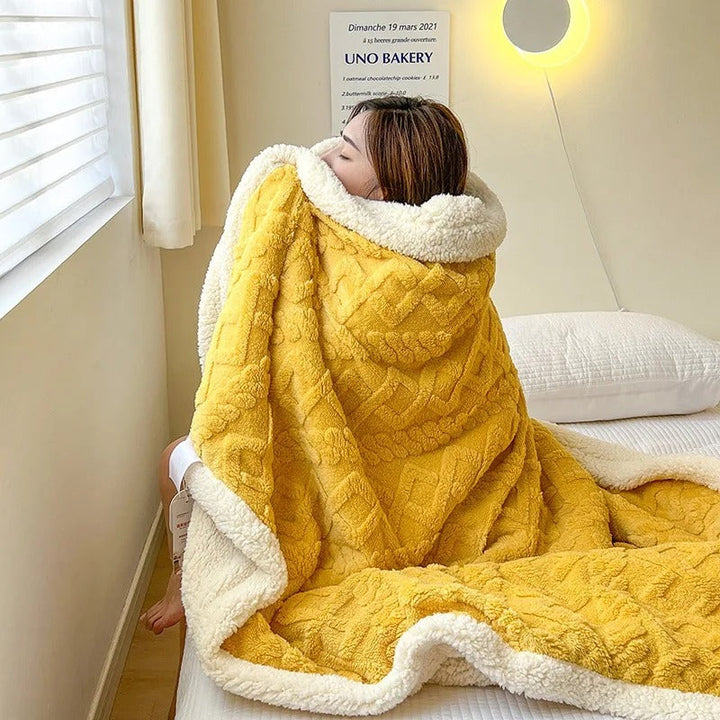 Winterliche Lammwolldecke – Ultimative Wärme und Komfort für kalte Tage
